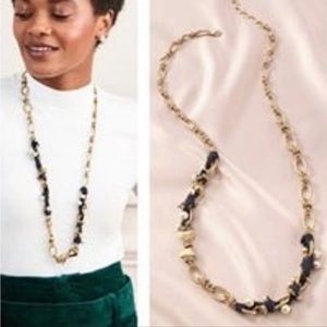 NWT Stella & Dot FRENCH TWIST Ribbon Necklace